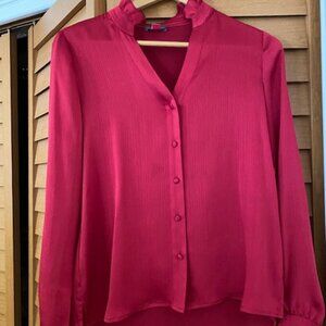 VINCE CAMUTO TROPICAL RED SIZE XS BEAUTIFUL BLOUSE NEW W/TAG